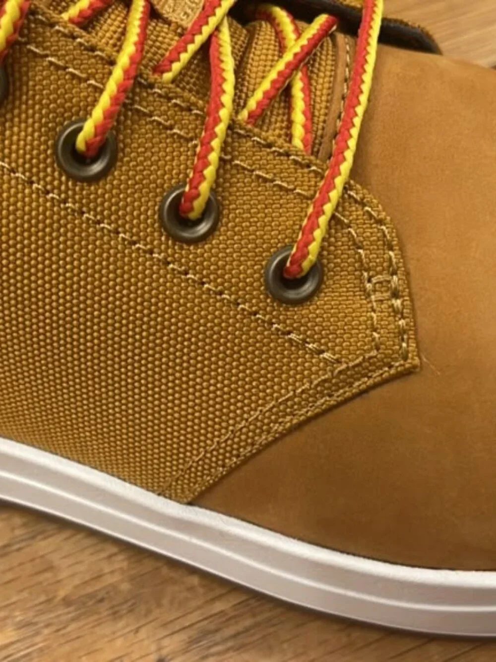 TIMBERLAND MEN'S DAVIS SQUARE MID LACE SNEAKER WHEAT 1A10I3-231 ALL SIZES